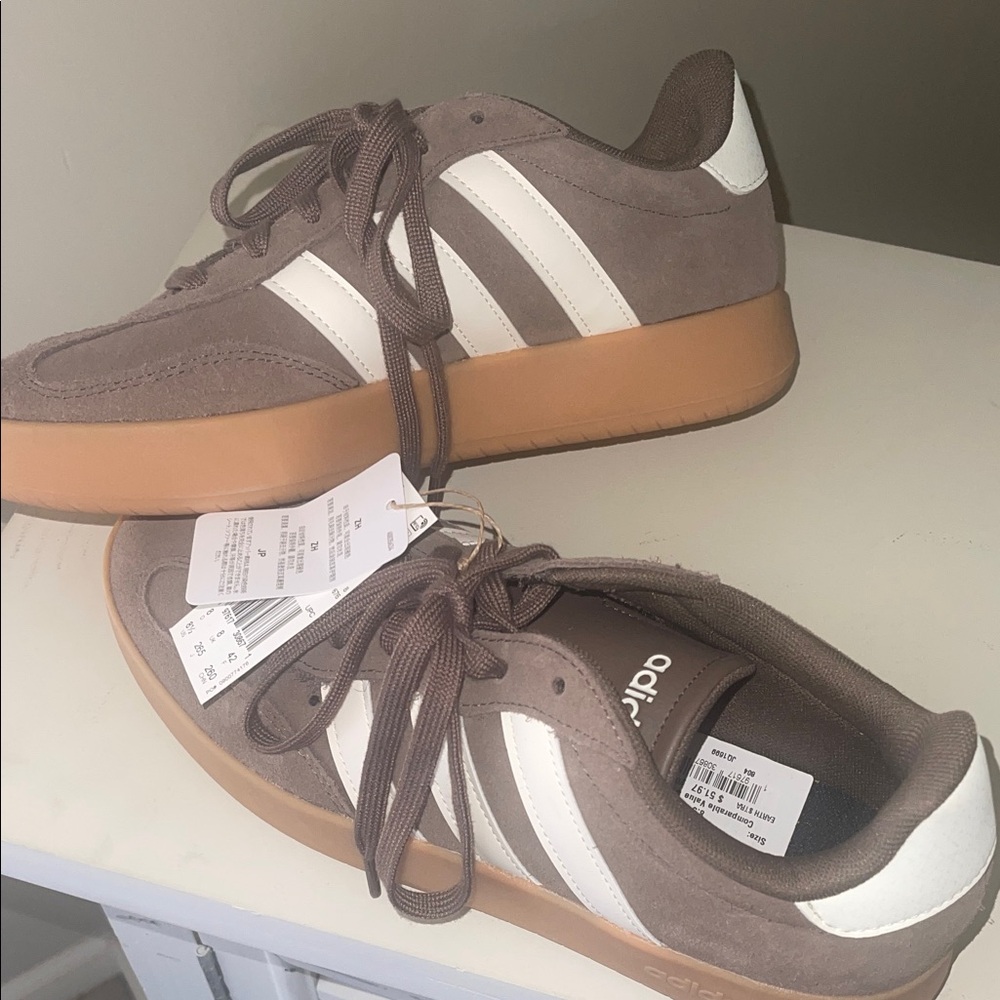 Adidas Women’s Chocolate and Cream Sneakers